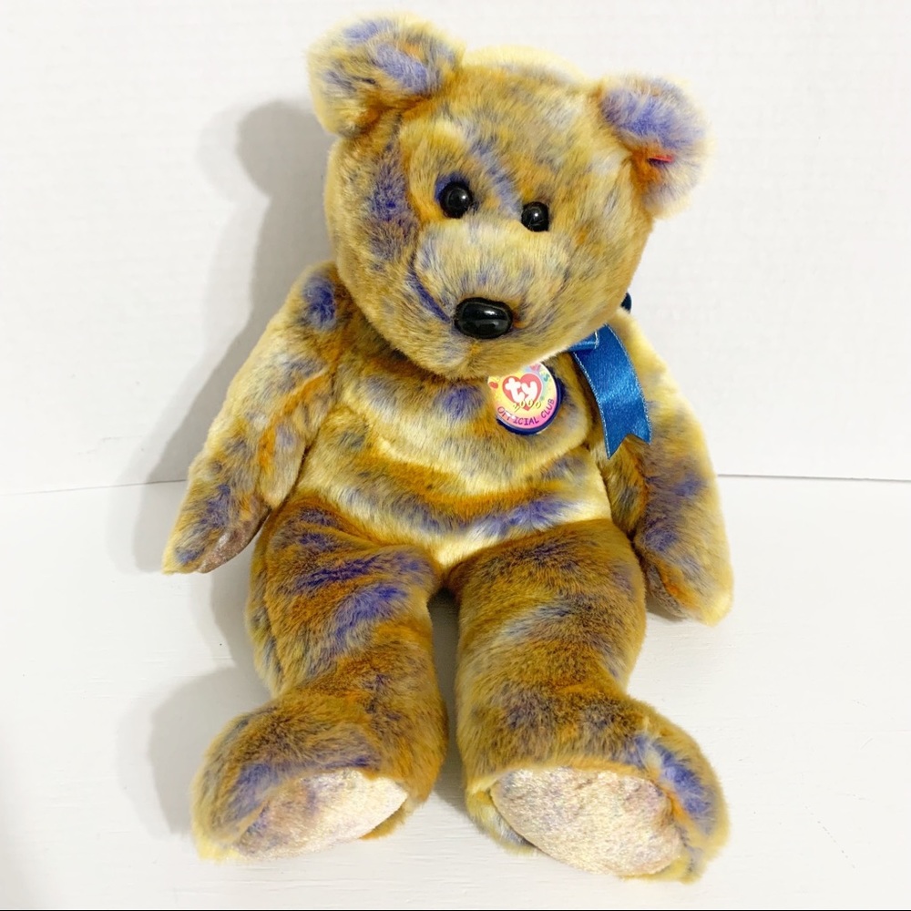 Ty Classic Beanie Babies Buddy 2000 Clubby III Bear Plush 14" Official Club 🐻